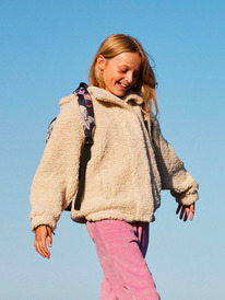 0 Gonna Be A Flame - Hooded Jacket for Girls 4 - 16 Beige ERGJK03133 Roxy