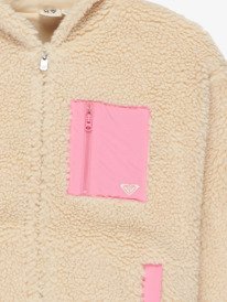 2 Perfect Cloud - Veste polaire zippée pour Fille 4-16 Beige ERGJK03138 Roxy
