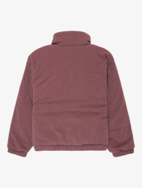 5 Smile Right Now - Gefütterte, gesteppte Cordjacke für Mädchen 4-16 Rot ERGJK03139 Roxy