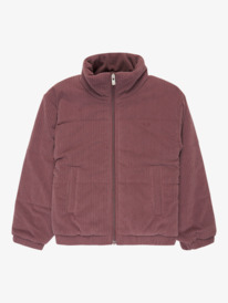 4 Smile Right Now - Gefütterte, gesteppte Cordjacke für Mädchen 4-16 Rot ERGJK03139 Roxy