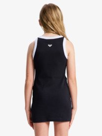 2 Iconic Days - Sleeveless Rib Knit Dress for Girls 4-16 Black ERGKD03280 Roxy