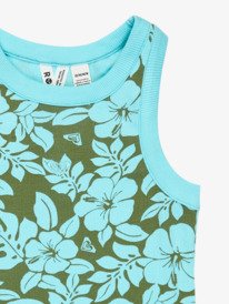 2 Iconic Days Printed - Sleeveless Rib Knit Dress for Girls 4-16 Green ERGKD03283 Roxy
