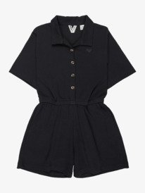 0 Tomorrow Dreams - Collared Short Jumpsuit for Girls 4-16 Black ERGKD03284 Roxy