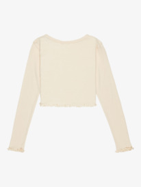 1 Hey Yeah Yeah Pointelle - Cropped Slim Fit Longsleeve für Mädchen 4-16 Beige ERGKT03274 Roxy