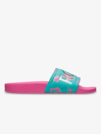 1 Rg Slippy - Sandali da Ragazza Green ERGL100020 Roxy