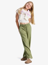2 Lekeitio Break - Broek met Elastische taille voor Meisjes 4-16 Green ERGNP03134 Roxy