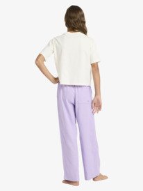 4 Lekeitio Break - Elastic Waist Pants for Girls 4 - 16 Purple ERGNP03134 Roxy