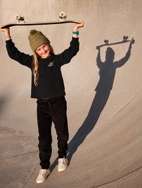 4 Thousand Stars - Corduroy Joggers for Girls 4-16 Black ERGNP03137 Roxy