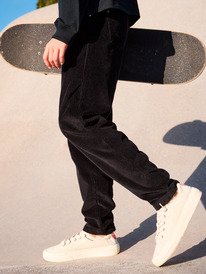 1 Thousand Stars - Corduroy Joggers for Girls 4-16 Black ERGNP03137 Roxy