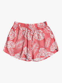 3 Ho Hey - Beach Shorts for Girls 4-16 Pink ERGNS03087 Roxy