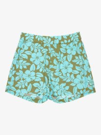 0 Blue Ocean Floor - Elasticated Shorts for Girls 4-16 Green ERGNS03190 Roxy