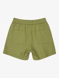 1 Lekeitio Bay - Short de cintura el&aacute;stica para chicas 4-16 Verde ERGNS03195 Roxy