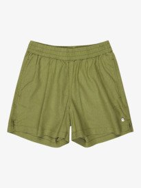 0 Lekeitio Bay - Short de cintura el&aacute;stica para chicas 4-16 Verde ERGNS03195 Roxy
