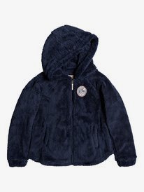 0 Elastic Heart - Zip-Up Sherpa Hoodie for Girls 8-16  ERGPF03014 Roxy