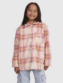 0 Autumn Goodbye - Fleece Overshirt for Girls 4-16  ERGPF03051 Roxy