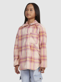 3 Autumn Goodbye - Fleece Overshirt for Girls 4-16  ERGPF03051 Roxy