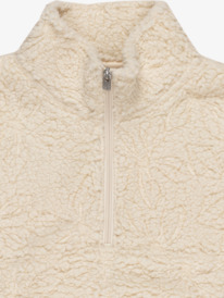 2 Having More Fun - Polar con media cremallera para Chicas (4 - 16 años) Beige ERGPF03069 Roxy