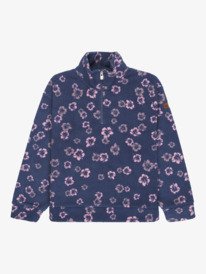 0 Calling All Mys - Fleece mit Reißverschlusskragen für Mädchen 4-16 Blau ERGPF03082 Roxy