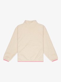 1 Lucky - Felpa in Pile con Semi Zip da Ragazza 4-16 Beige ERGPF03083 Roxy