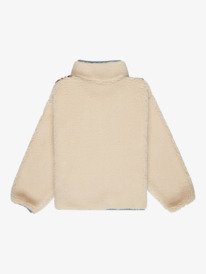 1 For The Homies - Full Zip Fleece for Girls 4-16 Beige ERGPF03085 Roxy