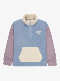 0 Lazy Weekend - Half Zip Fleece for Girls 4-16 Blue ERGPF03087 Roxy