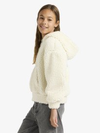 4 Back To  - Fleece met Rits voor Meisjes 4-16 White ERGPF03093 Roxy