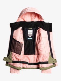 1 Free Jet Block - Veste de snow technique pour Fille Beige ERGTJ03141 Roxy