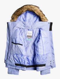 0 Meade - Geïsoleerd Snowjack voor Meisjes Purple ERGTJ03143 Roxy