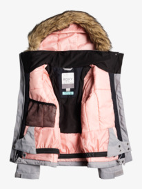 0 Meade - Insulated Snow Jacket for Girls Grey ERGTJ03143 Roxy