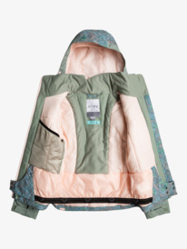 1 Free Jet - Snow Jacket for Girls 8 - 16 Pink ERGTJ03177 Roxy