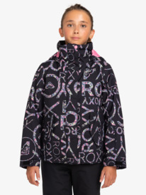 0 Roxy Jetty - Snow Jacket for Girls 8 - 16 Black ERGTJ03178 Roxy