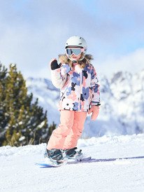 2 Roxy Pie - Snowboardjack voor Meisjes 8-16 Pink ERGTJ03180 Roxy