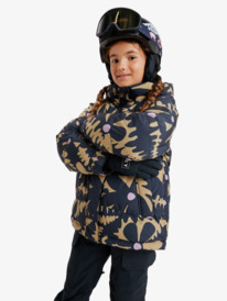 1 Askamoon 15K - Technisch Snowjack voor Meisjes 8-16 Beige ERGTJ03191 Roxy