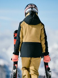 0 Dreamountains 10K - Funktionelle Snow-Jacke mit Kapuze für Mädchen 8-16 Schwarz ERGTJ03193 Roxy