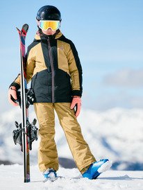 1 Dreamountains 10K - Funktionelle Snow-Jacke mit Kapuze f&uuml;r M&auml;dchen 8-16 Schwarz ERGTJ03193 Roxy
