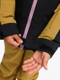 8 Dreamountains 10K - Funktionelle Snow-Jacke mit Kapuze für Mädchen 8-16 Schwarz ERGTJ03193 Roxy