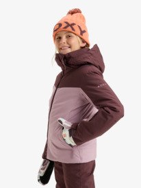 1 Free Jet Block 10K - Funktionelle Snow-Jacke mit Kapuze für Mädchen 8-16 Rosa ERGTJ03197 Roxy