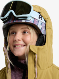 9 Snowsylva 10K - Veste de snow technique pour Fille 8-16 ans Beige ERGTJ03202 Roxy