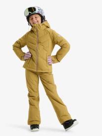 2 Snowsylva 10K - Veste de snow technique pour Fille 8-16 ans Beige ERGTJ03202 Roxy