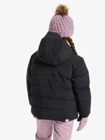 3 Snowyhill Puffy 10K - Funktionelle Snow-Jacke mit Kapuze für Mädchen 8-16 Schwarz ERGTJ03205 Roxy