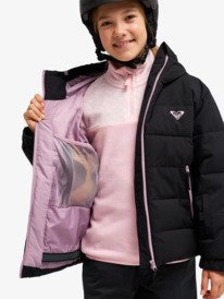 6 Snowyhill Puffy 10K - Technical Snow Jacket for Girls 8-16 Black ERGTJ03205 Roxy