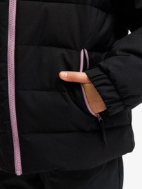 8 Snowyhill Puffy 10K - Technical Snow Jacket for Girls 8-16 Black ERGTJ03205 Roxy