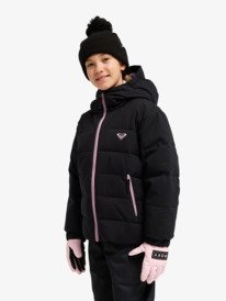 9 Snowyhill Puffy 10K - Technical Snow Jacket for Girls 8-16 Black ERGTJ03205 Roxy