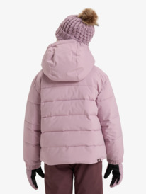 2 Snowyhill Puffy 10K - Funktionelle Snow-Jacke mit Kapuze für Mädchen 8-16 Rosa ERGTJ03205 Roxy