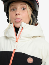 8 Snowyhill Puffy 10K - Veste de snow technique pour Fille 8-16 ans Blanc ERGTJ03205 Roxy