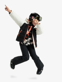 2 Snowyhill Puffy 10K - Veste de snow technique pour Fille 8-16 ans Blanc ERGTJ03205 Roxy