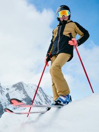 0 Backyard Girl 10K - Technische Snowbroek voor Meisjes 8-16 Beige ERGTP03059 Roxy