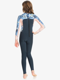 6 3/2mm Swell Series - Back Zip Wetsuit for Girls 8-16 Blue ERGW103055 Roxy