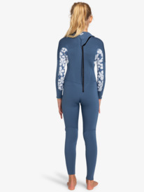 4 4/3mm Swell Series 2022 - Wetsuit met een Achterrits voor Meisjes Blue ERGW103057 Roxy