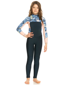 0 5/4/3mm Swell Series - Traje de Surf con Cremallera en el Pecho para Chicas Azul ERGW103059 Roxy